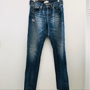 Madewell Slim Boyjean Boyfriend Distressed Jean